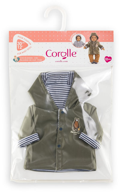 Regenmantel für Corolle-Puppe, wendbar – 30 cm