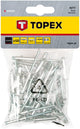 Topex Popnieten 4,8 x 28 mm 50 Stück Aluminium