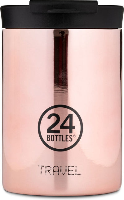 24 Flaschen 24Bottles Reisetrinkbecher 350 ml Fassungsvermögen – Roségold