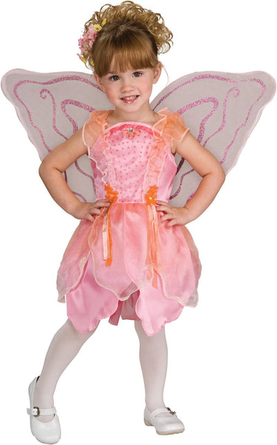 Rubinrotes Feenkleid für Kinder – Größe 3–4 Jahre