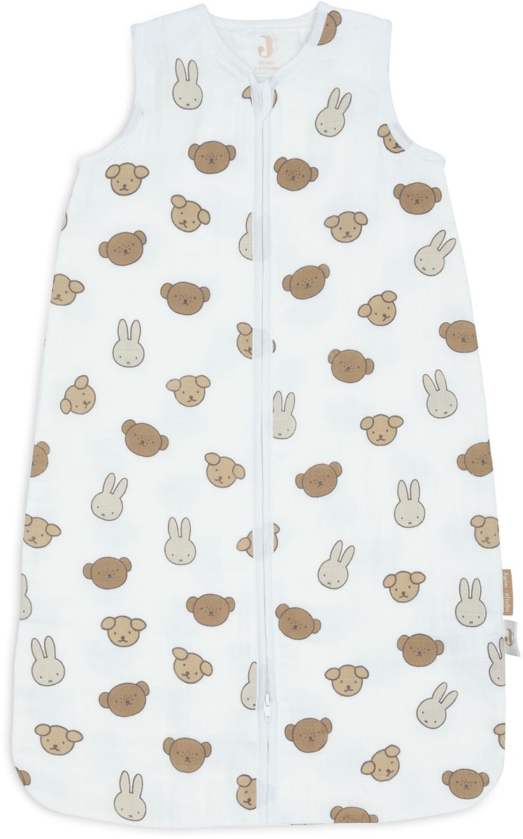 Jollein x Miffy – Babyschlafsack Sommer hydrophil 90 cm – Miffy und Freunde – Sommerschlafsack
