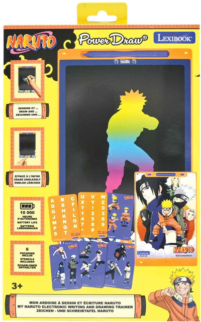 Lexibook Naruto 11'' mehrfarbiges E-Ink-Lern- und Zeichentablett mit Vorlagen