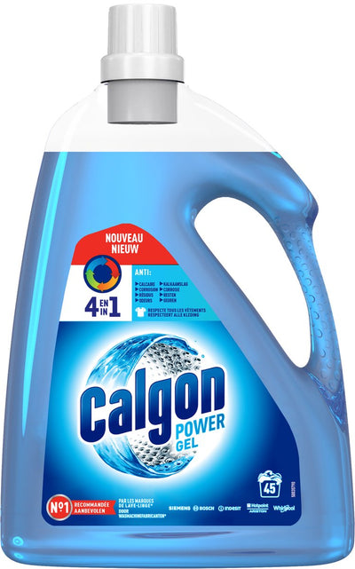 Calgon – Waschmaschinenreiniger – Gel – gegen Kalk, Waschmittelrückstände, Gerüche – 2,25 l – 45 Wäschen