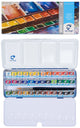 Van Gogh • Aquarellfarben-Set in Metalldose mit 36 Farben in halben Näpfchen + 1 Pinsel