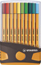 Stabilo point 88 - Colorparade - Anthrazitorange - Set mit 20 verschiedenen Farben
