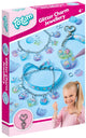 Machen Sie Totum-Glitzer-Sticker-Charm-Armbänder und Schlüsselanhänger mit Kawaii-Prinzessinnen und Einhörnern – machen Sie Schmuck aus 2 Armbändern und Anhängern