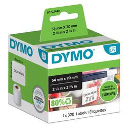 Multifunktionsetiketten Dymo 12x50mm 54x70mm