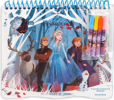 Disney Frozen2 Malbuch mit Vorlage und Aufkleber 5 -Stück