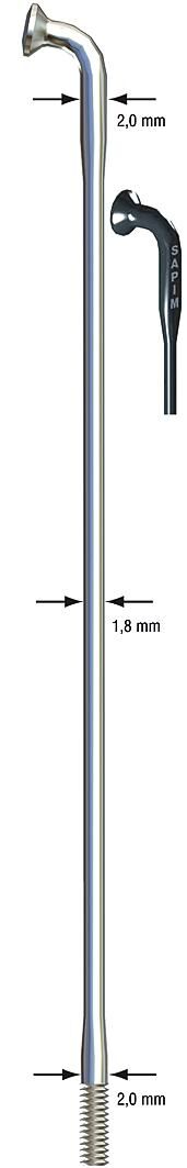 SAPIM SPAAK RACE RACE SST 2x1.8x248mm dB B