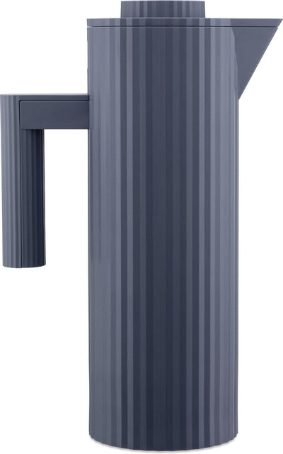 Alessi plissierte Thermoskanne blau