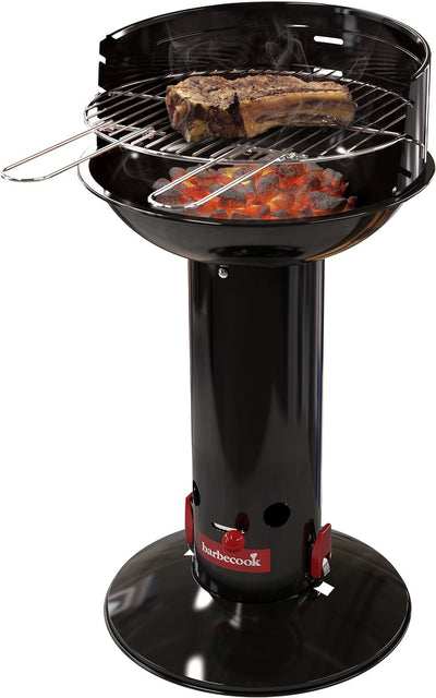 Barbecook Loewy 40 Holzkohlegrill – Grillfläche ø 40 cm – mit Schnellstartsystem – Schwarz