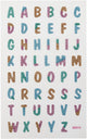 Creativ Company Glitzeraufkleber, Buchstaben, Blatt 10x16 cm, 1 Blatt