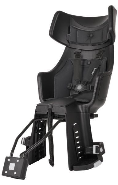 Bobike -Kindersitz hinter exklusiver Tour plus Urban Black Frame Bestätigung (FF)