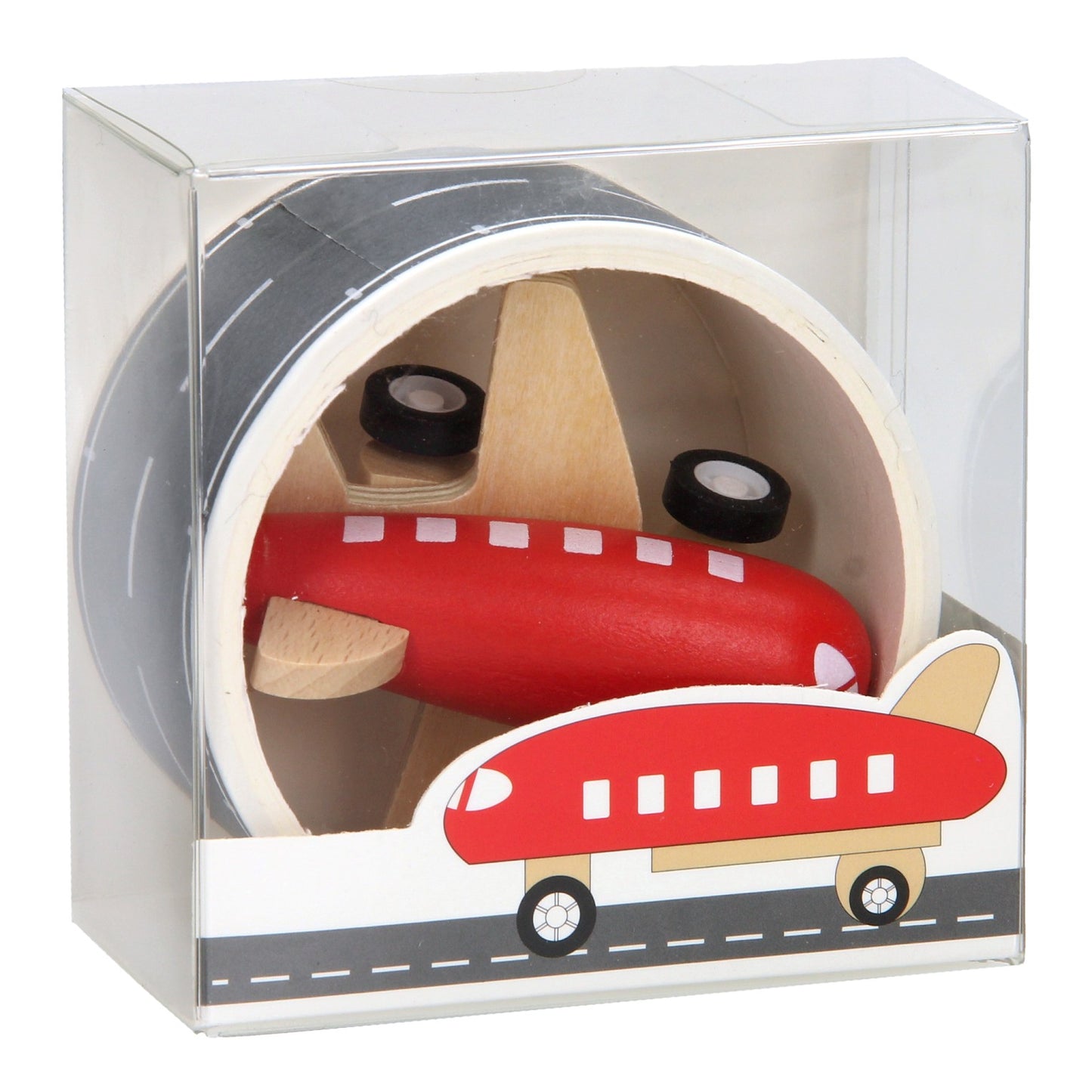 Holzflugzeug mit Straßenband, 8mtr