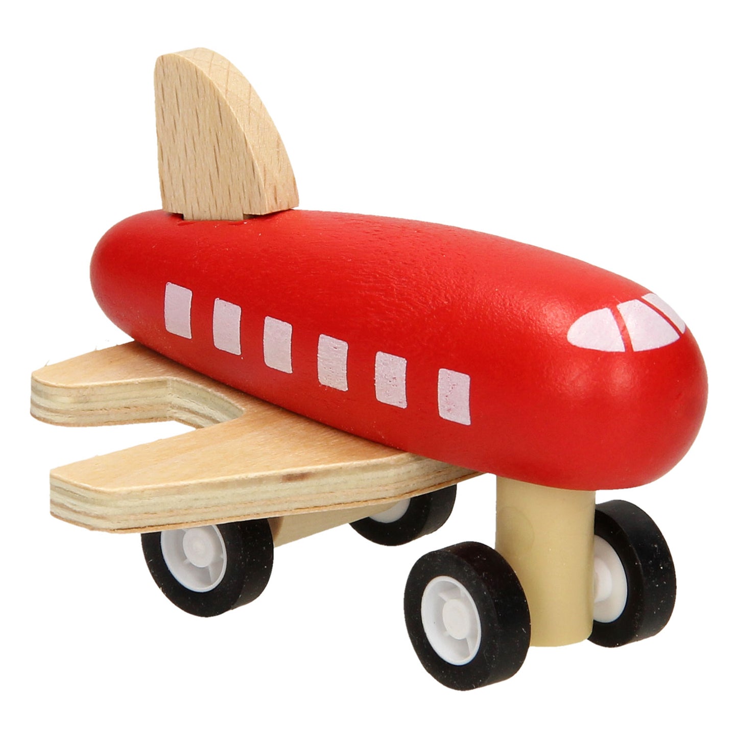 Holzflugzeug mit Straßenband, 8mtr