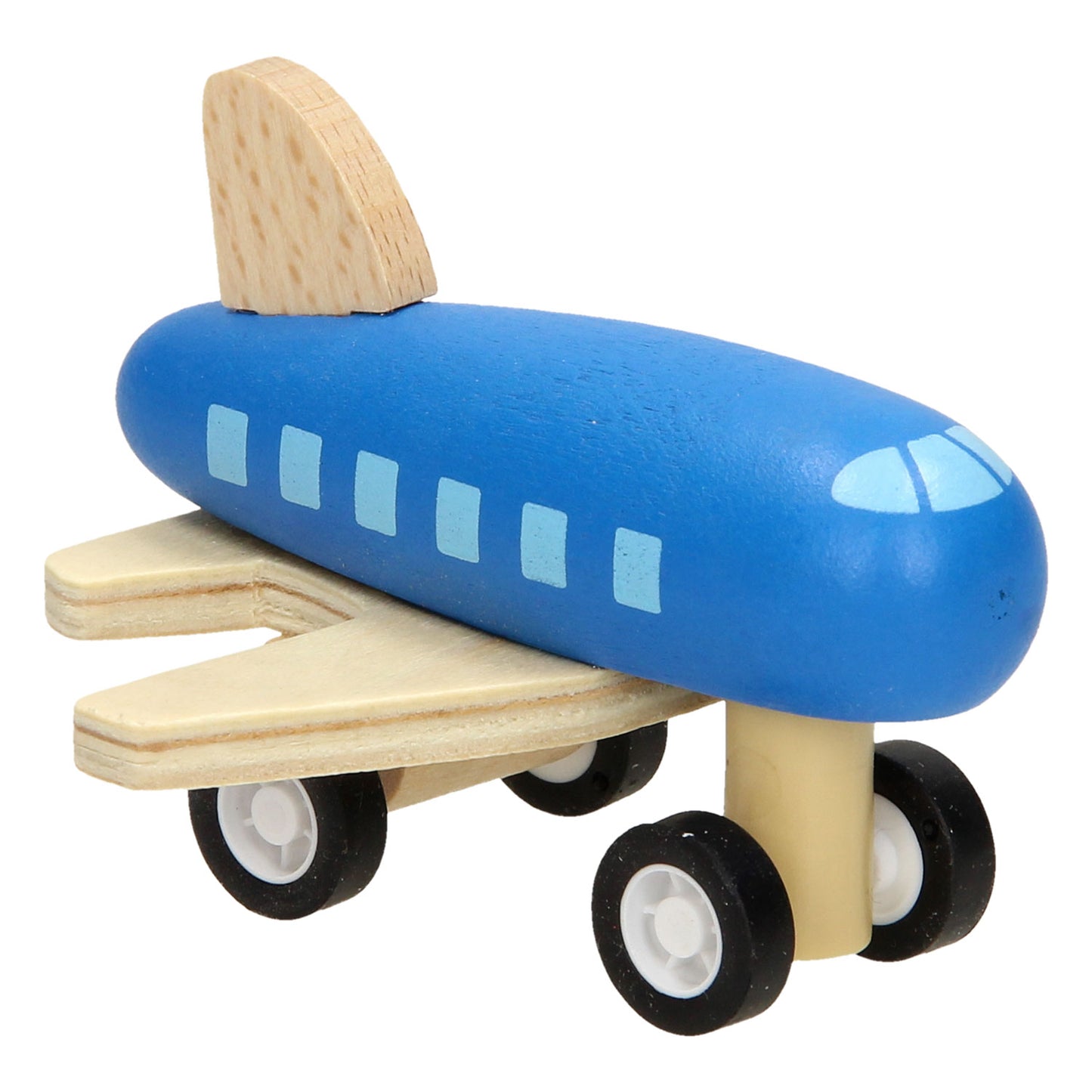 Holzflugzeug mit Straßenband, 8mtr