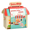 Tragbarer Supermarktspiel Set Holz