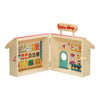 Tragbarer Supermarktspiel Set Holz
