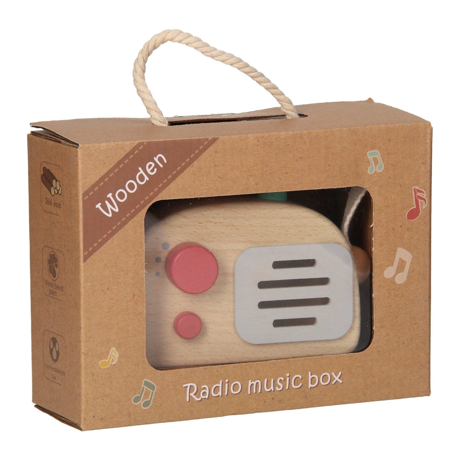 Holzradio weiß