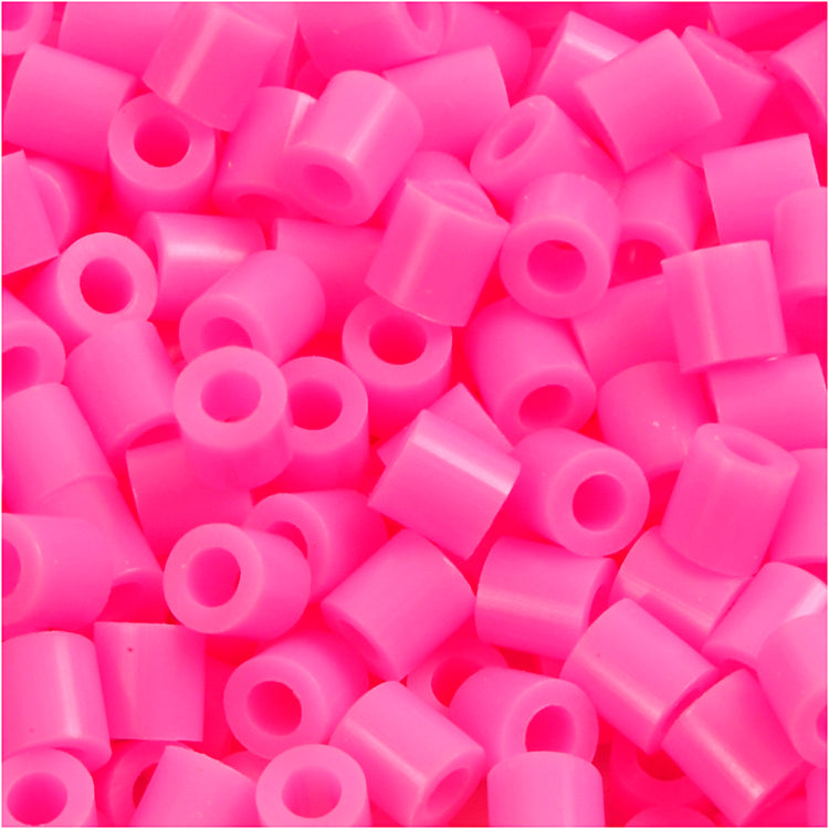 Nabbi-Perlen zum Aufbügeln, Größe 5 x 5 mm, Lochgröße 2,5 mm, mittel, rosa (32222), 1100 Stück, 1 Box