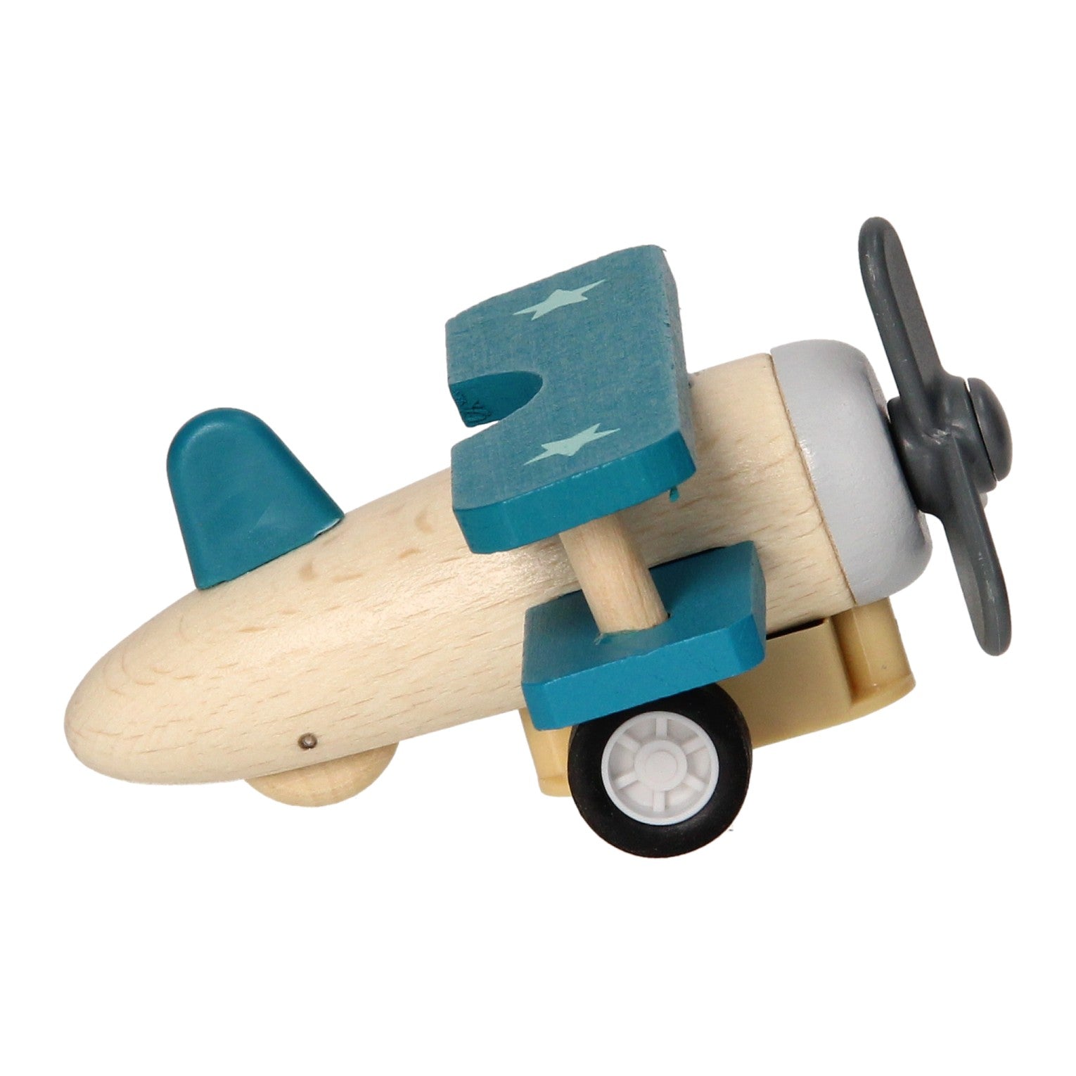 Doppeldeckerflugzeug aus Holz