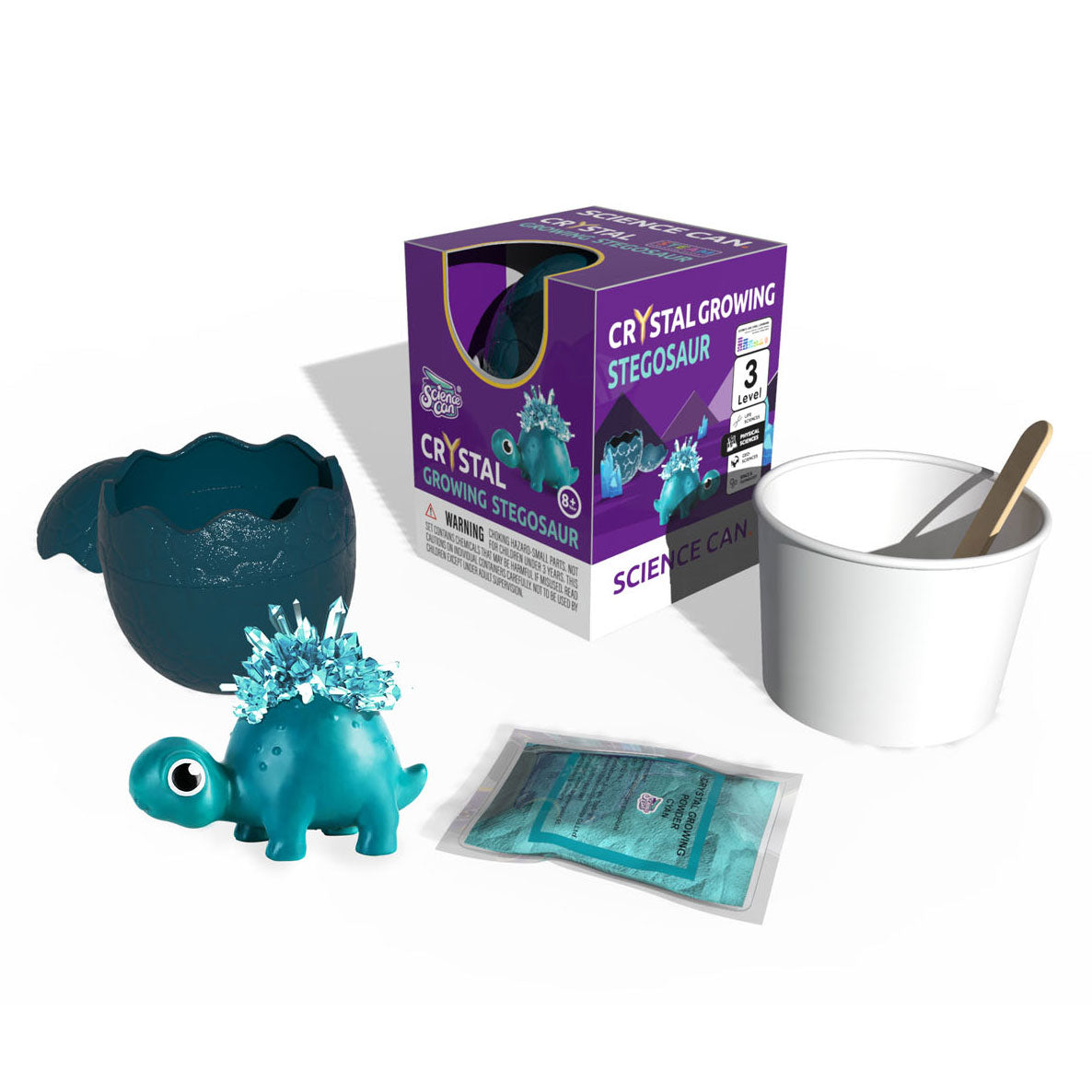 Kristalldinosaurieranbau Kit Stegosaurus