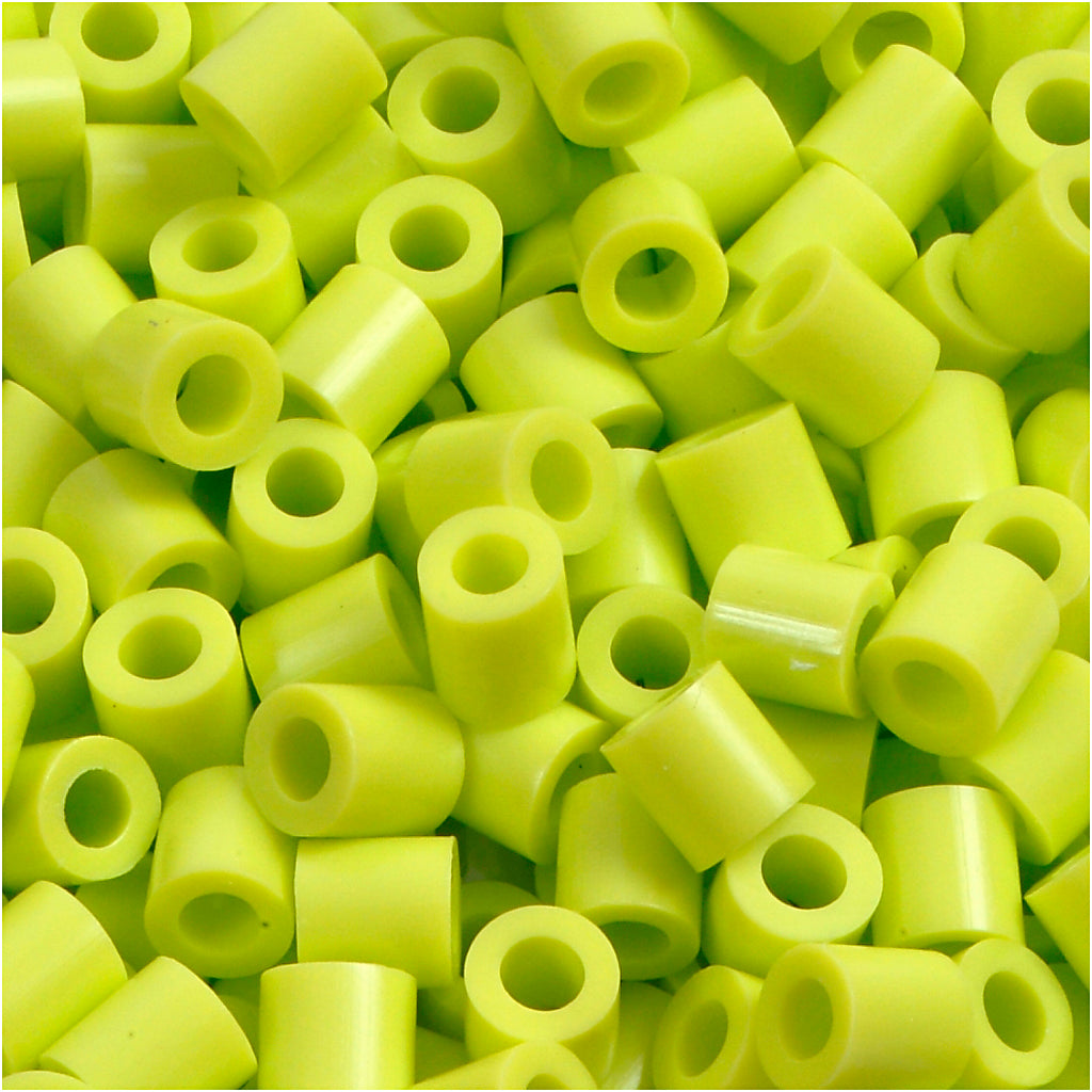 Nabbi-Bügelperlen, Größe 5x5 mm, Lochgröße 2,5 mm, mittel, lindgrün (32241), 6000 Stück 1 Box