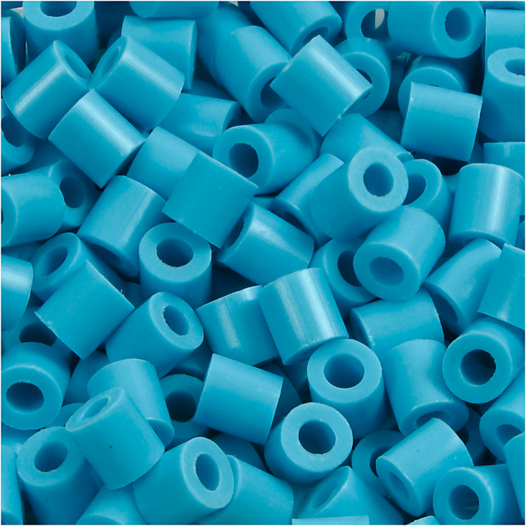Nabbi-Bügelperlen, Größe 5x5 mm, Lochgröße 2,5 mm, mittel, türkis (32256), 6000 Stück 1 Box