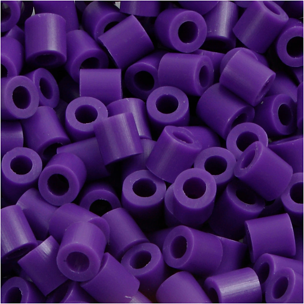 Nabbi-Bügelperlen, Größe 5x5 mm, Lochgröße 2,5 mm, mittel, dunkelviolett (32234), 6000 Stück 1 Box