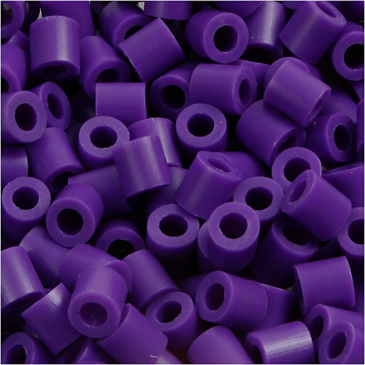 Nabbi-Bügelperlen, Größe 5x5 mm, Lochgröße 2,5 mm, mittel, dunkelviolett (32234), 6000 Stück 1 Box