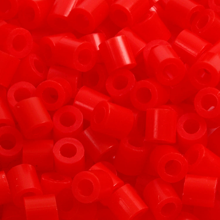 Nabbi-Perlen zum Aufbügeln, Größe 5 x 5 mm, Lochgröße 2,5 mm, mittel, hellrot (32225), 6000 Stück, 1 Box