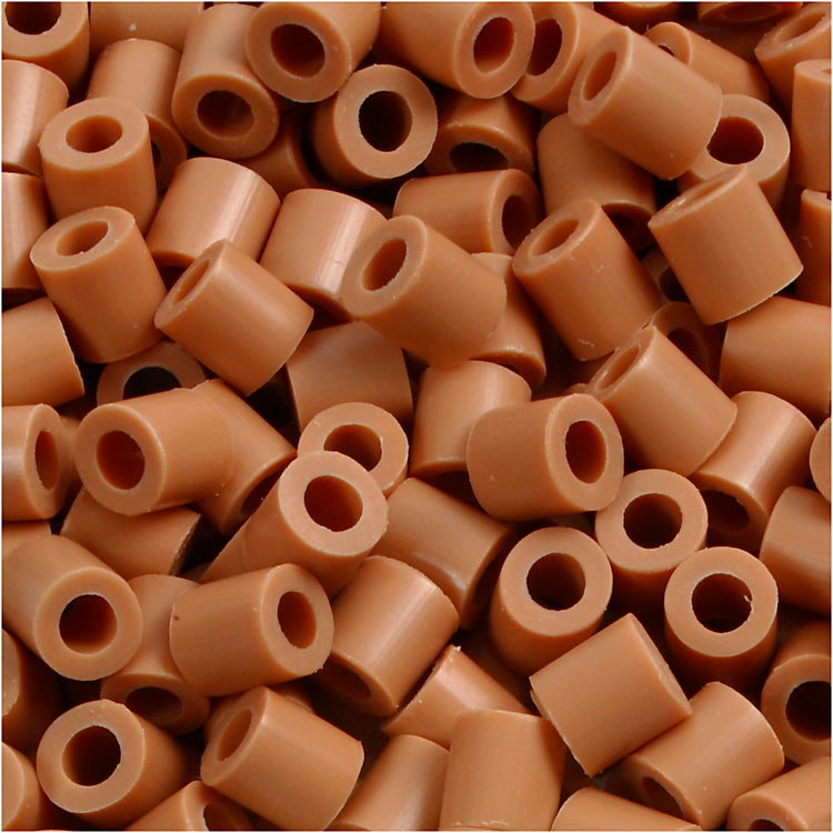 Nabbi-Bügelperlen, Größe 5x5 mm, Lochgröße 2,5 mm, mittel, hellbraun (32260), 6000 Stück 1 Box