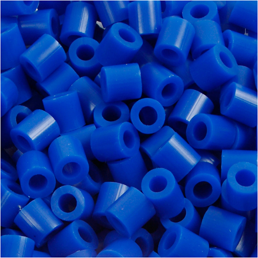 Nabbi-Perlen zum Aufbügeln, Größe 5 x 5 mm, Lochgröße 2,5 mm, mittel, dunkelblau (32232), 1100 Stück, 1 Box