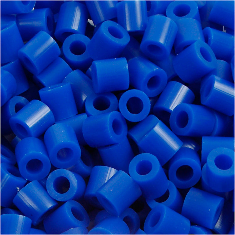 Nabbi-Perlen zum Aufbügeln, Größe 5 x 5 mm, Lochgröße 2,5 mm, mittel, dunkelblau (32232), 1100 Stück, 1 Box