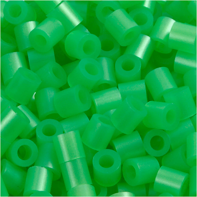 Nabbi-Perlen zum Aufbügeln, Größe 5 x 5 mm, Lochgröße 2,5 mm, mittel, grünes Perlmutt (32240), 1100 Stück, 1 Box