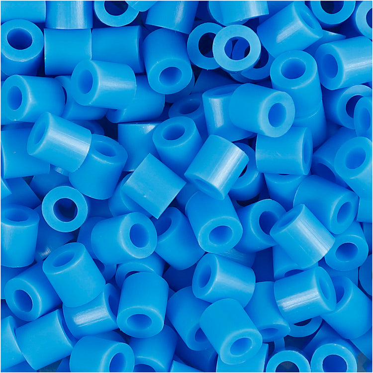 Nabbi-Perlen zum Aufbügeln, Größe 5 x 5 mm, Lochgröße 2,5 mm, mittel, blau (32238), 1100 Stück, 1 Box