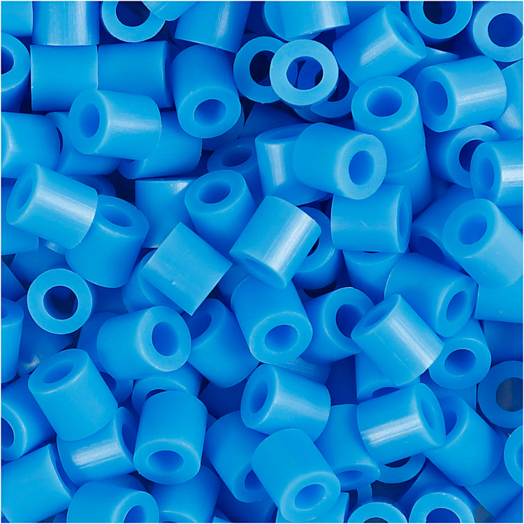 Nabbi-Perlen zum Aufbügeln, Größe 5 x 5 mm, Lochgröße 2,5 mm, mittel, blau (32238), 6000 Stück, 1 Box