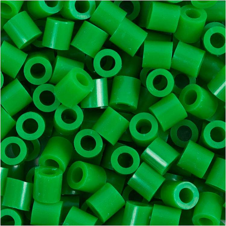 Nabbi-Perlen zum Aufbügeln, Größe 5 x 5 mm, Lochgröße 2,5 mm, mittel, grün (32230), 6000 Stück, 1 Box