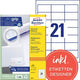 Multifunctional labels avery white 2100 pieces