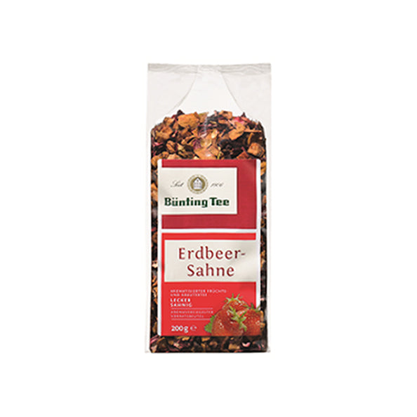 Bunting Tee Fruchtetee Erdbeer-Sahne-Beutel (6x 200gr)