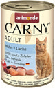 Animonda Carny Adult – Nassfutter für Katzen – Huhn Lachs – getreidefrei – 1 x 400 g