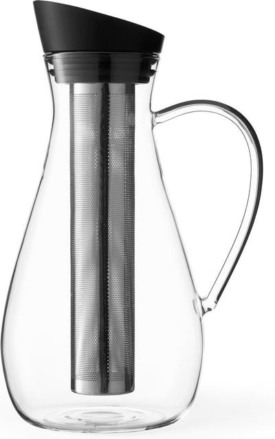 Viva Scandinavia – Hydration Infusion Karaffe für Eistee – inkl. Filter – 1,5 Liter – Schwarz