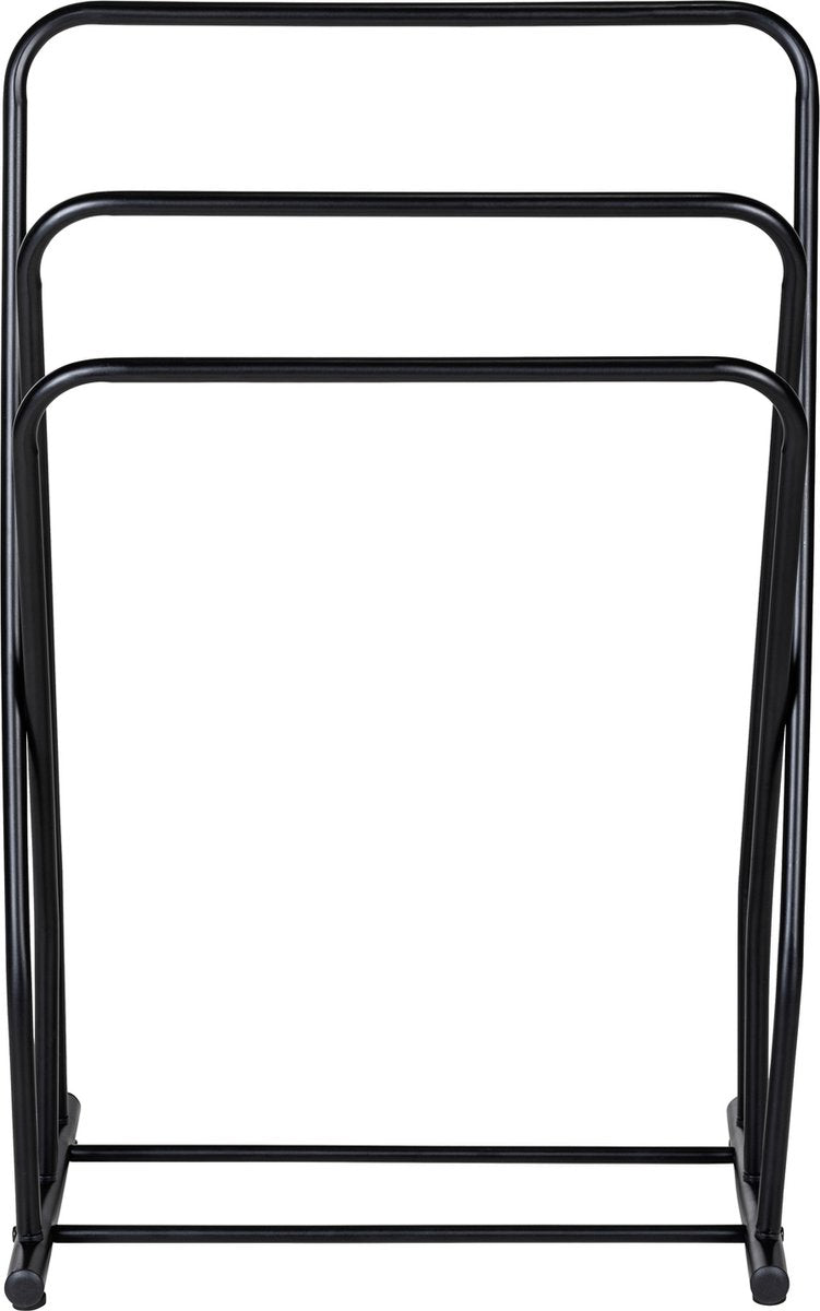 Wenko freistehender Handtuchhalter Granelli schwarz 52x80cm - Handtuchhalter - Handtuchhalter - Handtuchhalter freistehend