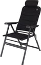 Campingstuhl Chateau 123 x 48 cm Aluminium Schwarz