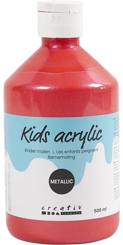 A-Color Acrylfarbe Metallic, Metallic, Rot, 500 ml 1 Flasche