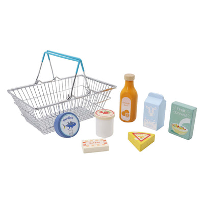 Lebensmittel-Spielset aus Holz
