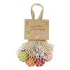 Holzfrüchte im Baumwollnetz, 6 Stk