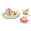 Teeservice aus Holz, Spielset, 10-teilig.
