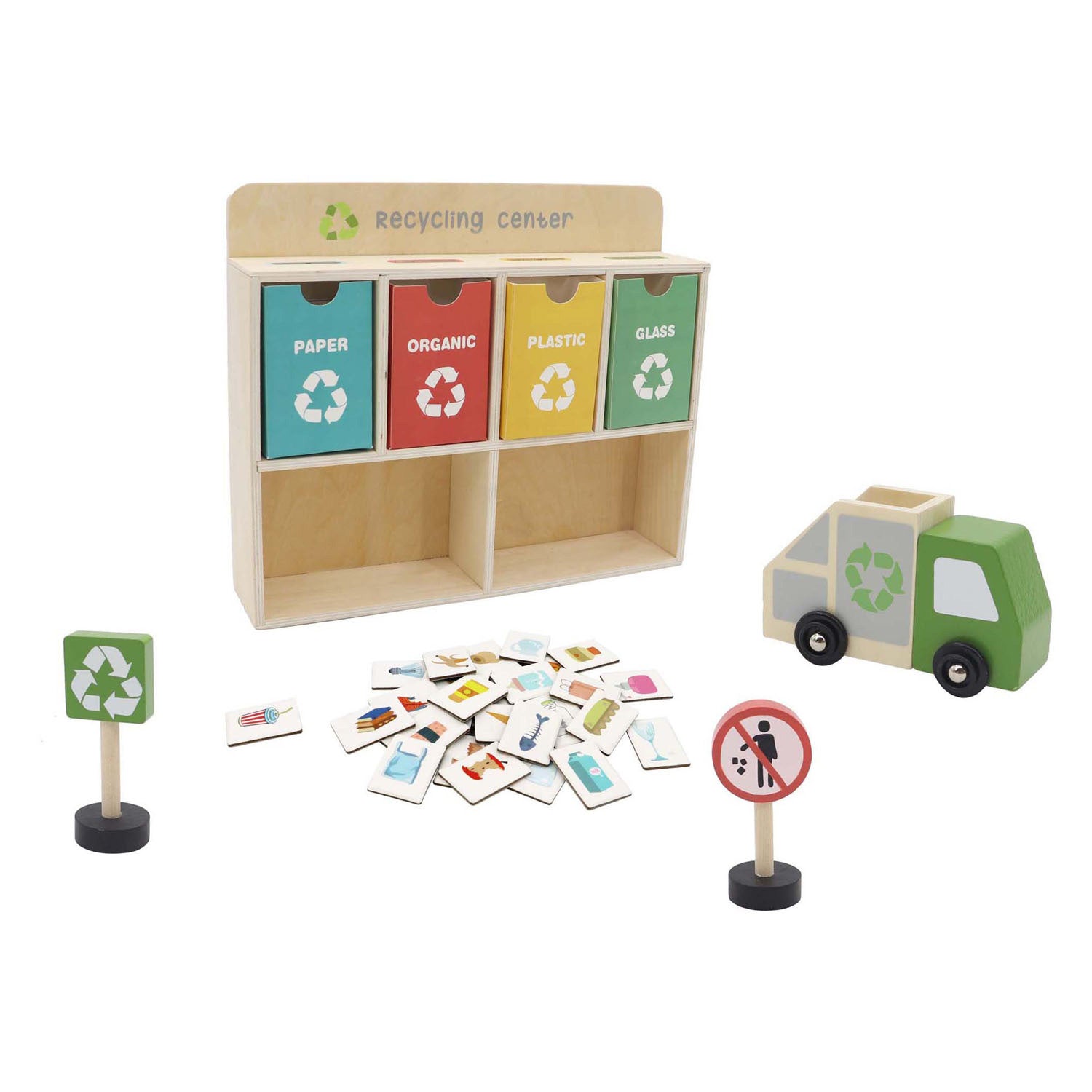 Holzrecycling -Center -Spielset