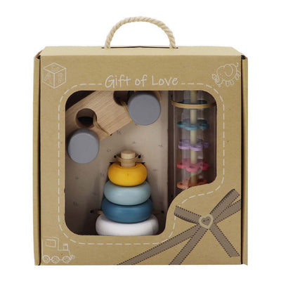Holzspielzeug-Spielset für Babys, 3er-Set
